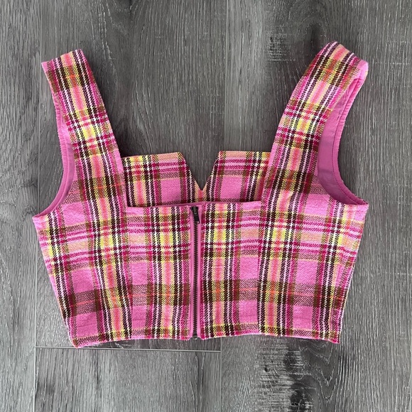 Maeve Plaid Corset Top - Picture 2 of 5